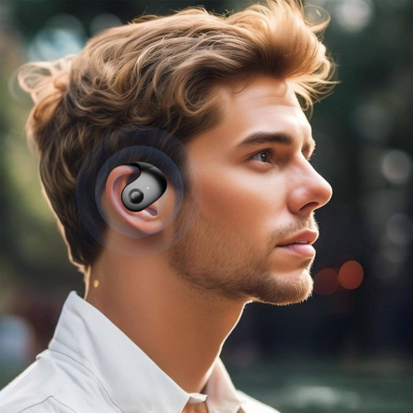Спортивні бездротові навушники MDR OWS T2 Bluetooth 5.3 з мікрофоном і кейсом чорні