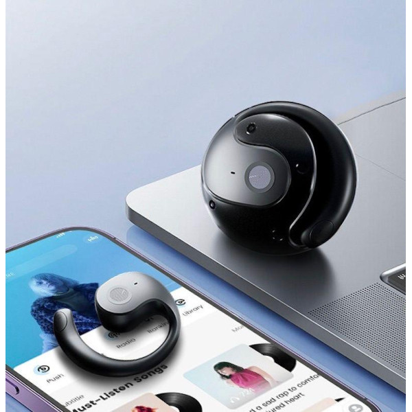 Спортивні бездротові навушники MDR OWS T2 Bluetooth 5.3 з мікрофоном і кейсом чорні