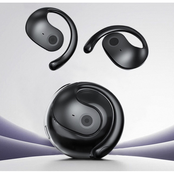 Спортивні бездротові навушники MDR OWS T2 Bluetooth 5.3 з мікрофоном і кейсом чорні