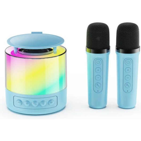 Портативная акустическая колонка K19 с Bluetooth и LED подсветкой для караоке