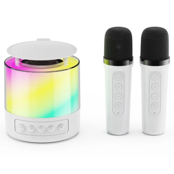 Портативная акустическая колонка K19 с Bluetooth и LED подсветкой для караоке