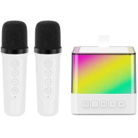 Портативна колонка K18 Bluetooth з двома мікрофонами та підсвіткою LED 10 Вт