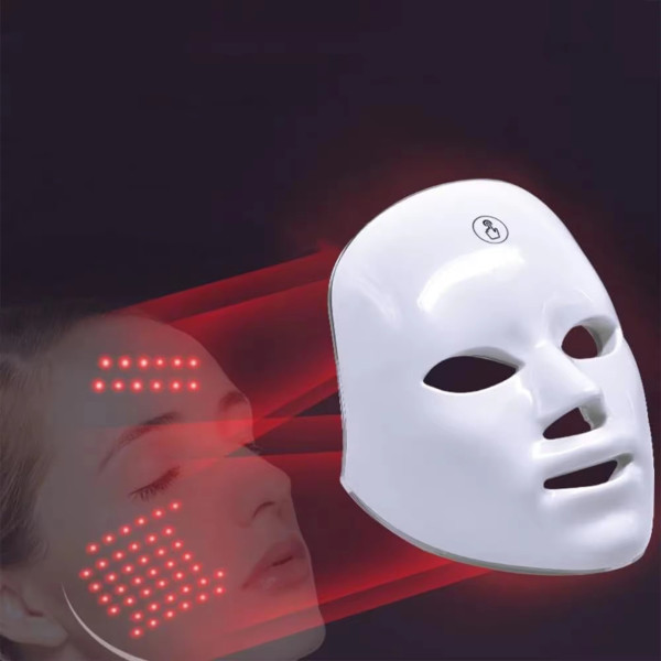LED маска для лица 7 в 1 с функцией светотерапии и омоложения кожи