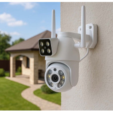 Поворотна Wi-Fi камера Q13 з двома лінзами 2×3MP і нічним баченням