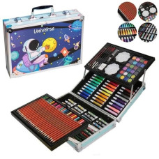 Набір для творчості Астронавт 145 предметів у валізі синій