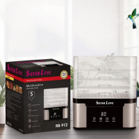 Электросушилка Silver Love RB-912 для фруктов и овощей 5 ярусов 1000 Вт