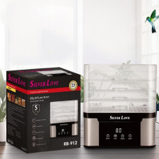 Электросушилка Silver Love RB-912 для фруктов и овощей 5 ярусов 1000 Вт