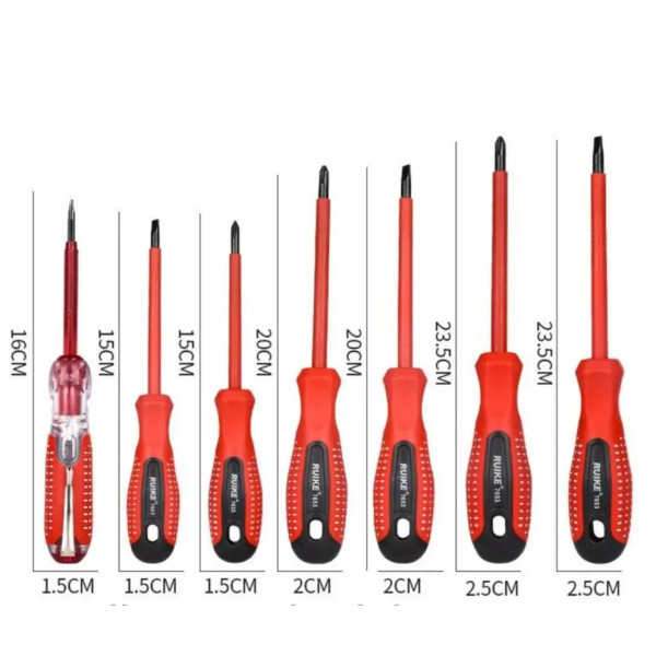 Набір діелектричних викруток Screwdriver Set 7 шт у чохлі