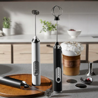Портативний електричний міксер-капучинатор EGG BEATER бездротовий, ручний USB-спінювач для молочних напоїв
