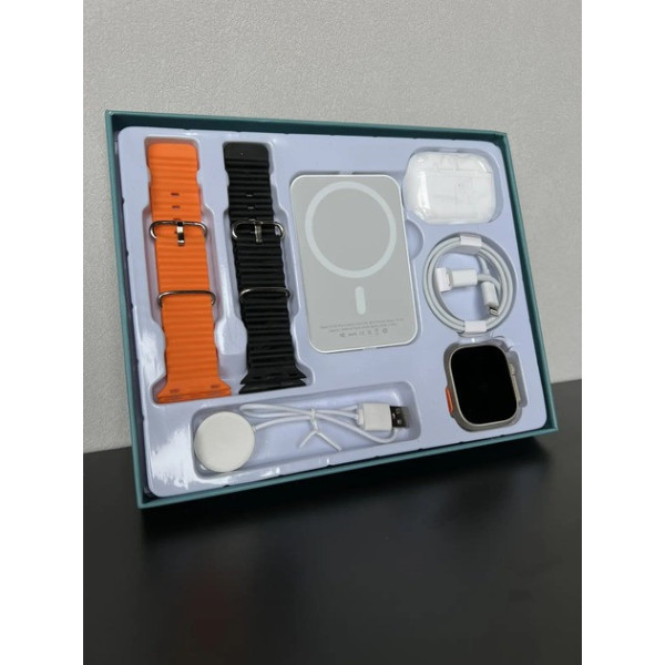 Набір X8 Watch set 3 в 1 зі смарт-годинником, бездротовими навушниками та Power Bank