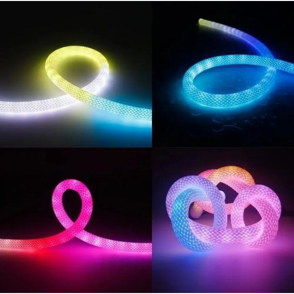 Стрічка-шланг LED RGB 5 м, розумна з Bluetooth керуванням і синхронізацією з музикою
