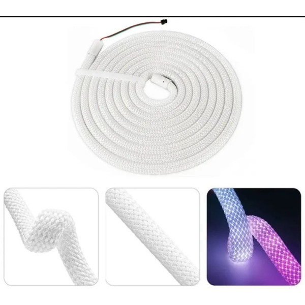 Стрічка-шланг LED RGB 5 м, розумна з Bluetooth керуванням і синхронізацією з музикою