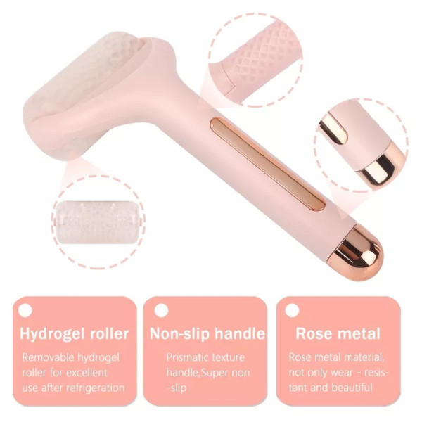 Гелевый крио роллер для лица Flawless Ice Roller, охлаждающий массажер