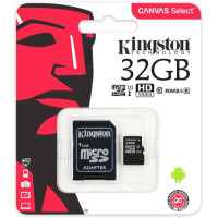 MicroSD карта памяти Kingston Class 10 UHS-I 32 ГБ для смартфонов и камер