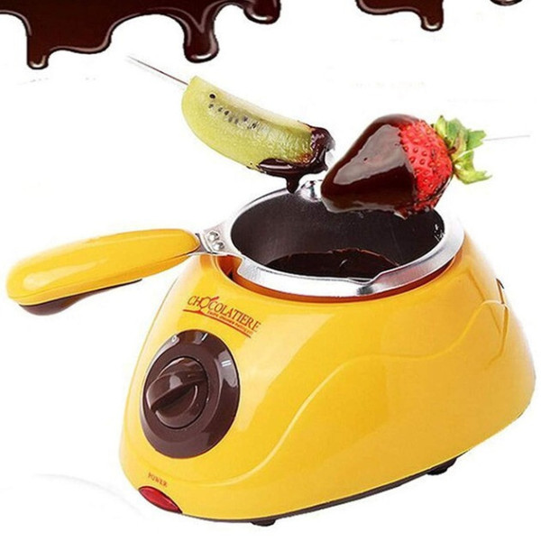 Набор для шоколадного фондю Chocolate Fondue Set, прибор из нержавеющей стали с формами и аксессуарами