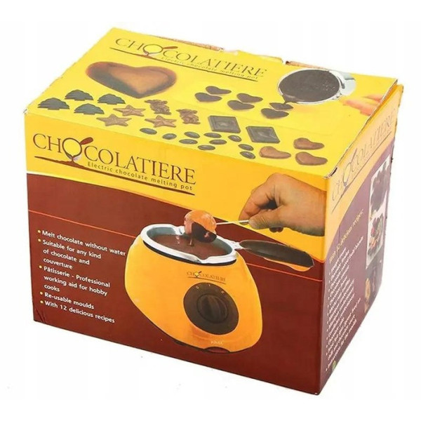 Набор для шоколадного фондю Chocolate Fondue Set, прибор из нержавеющей стали с формами и аксессуарами