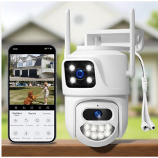 Вулична Wi-Fi камера ICSEE 8MP PTZ з нічним баченням і функцією автотрекінгу