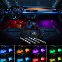 Автомобильная RGB led подсветка LED AMBIENT HR-01678, RGB подсветка для авто, влагозащитная