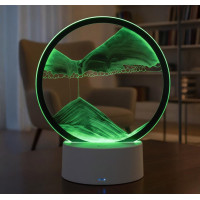 Настільна LED-лампа 3D Сипкий пісок/Нічник пісочний годинник USB світильник