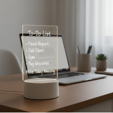 Світлодіодна дошка для нотаток із маркером від USB12,5x17,5 см LAMP 3D/Світильник нічник для малюнків