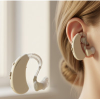 Слуховой аппарат  усилитель звука, аккумуляторный USB, цифровые наушники для слуха Tecnologia Audifono Gold