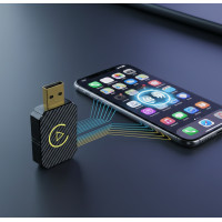Бездротовий Адаптер для автомобіля для CarPlay і Android Auto Usb Bluethooth Чорний