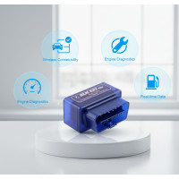 Сканер для авто ELM327 OBD2 Bluetooth, діагностичний адаптер, сканер для діагностики автомобіля