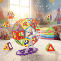 Розвивальний Магнітний конструктор-валіза Magic Magnet 36 деталей