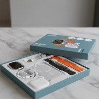 Набір X8 Watch set 3 в 1 зі смарт-годинником, бездротовими навушниками та Power Bank