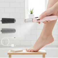 Електрична пемза, терка для ніг та п'ят з акумулятором Wanhengda Pedi Electronic, 2 насадки