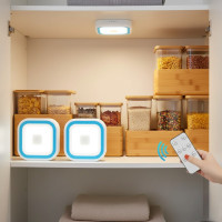 Комплект LED світильників з пультом керування LED light with Remote Control Set квадрат 3шт