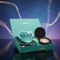 Трехцветный тональный кушон Drawshe Emerald Crystal Glow увлажнение сменный блок 24 г