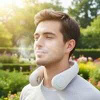 Вентилятор на шию NECK COOLER портативний з акумулятором 4000 мА·год + 3 режими обдування