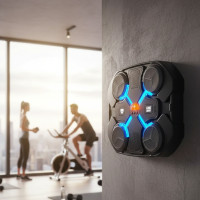 Музичний боксерський тренажер з Bluetooth RGB-підсвіткою 32×27 см чорний