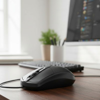 Компьютерная мышь проводная Jedel CP72 для ПК/ноутбука 1000 DPI 1.35М классическая Черный