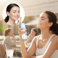 Зволожувач для шкіри обличчя ультразвуковий портативний нано спрей Nano Mist Soraver
