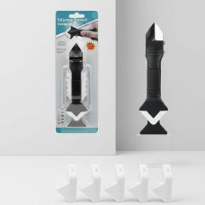 Силіконовий шпатель і скребок Silicon Towel Scrapper для видалення/нанесення силікону або герметика на будь-яких по