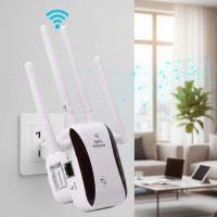 Роутер Wi fi repeater 2,4G/5G 1200 Мбит/с с вилкой для розетки  - усилитель Wi-Fi сигнала, репитер Белый