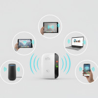 Підсилювач сигналу Wi-Fi Wireless-N з поворотною вилкою й антеною 2dBi