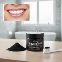 Відбілювач зубів Miracle Teeth Whitener чорна зубна паста