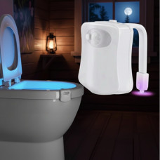 Підсвічування для унітазу LED світильник нічник з датчиком руху LightBowl 8 кольорів Білий