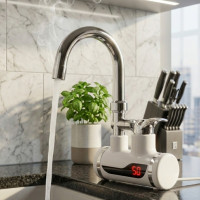 Проточный водонагреватель с экраном Water Heater LED