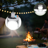 Акумуляторний світлодіодний ліхтар JG Solar 2029 Emergency Charging Lamp з можливістю зарядки від сонця для кемпінгу
