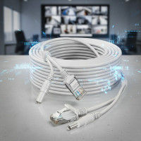 Комбінований мідний кабель RJ45 і DC для систем відеоспостереження 20 м