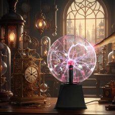 Плазмовий шар з блискавками нічник світильник Plasma Light Magic Flash Ball BIG 5 дюймів, настільна лампа, нічник