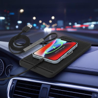 Силіконовий килимок в авто зі швидким бездротовим заряджанням Car Wireless Pad C1 15W