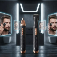 Універсальний чоловічий тример Geemy GM-3108 для носа, вух і брів, 3 в 1