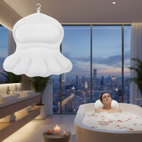 Ванночная подушка Bathtub Pillow 106 с присосками, комфортный подголовник для ванны