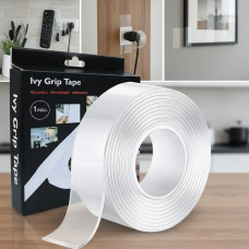 Кріпильна стрічка самоклейна клейка Багаторазова Ivy Grip Tape 1 м для дерева скла та металу