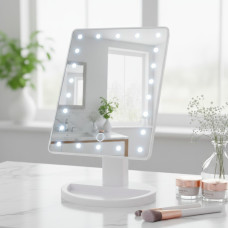 Настільне дзеркало для макіяжу SUNROZ з LED-підсвіткою